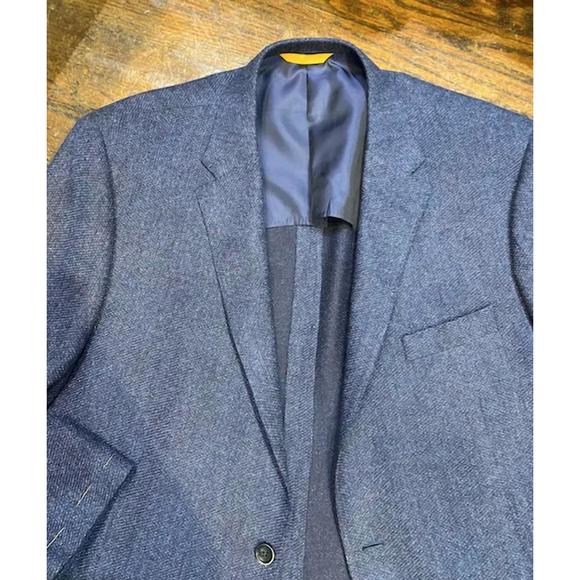 NEW HICKEY FREEMAN nubby blazer size 46 reg in blue - Picture 4 of 5